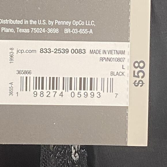 Worthington Blouse Women's Large Semi-Sheer Embroidered Sequins Floral Collared - Picture 6 of 6